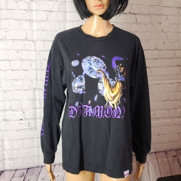 Diamond Supply Co. Long Sleeve Reaper See You in Hell Graphic Print Sleeves SZ M - Picture 5 of 11